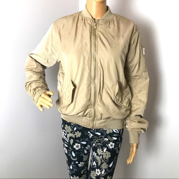 H&M Women’s Bomber Jacket – 80’s Style  Size: 2 (fits like a Medium) - Picture 1 of 12